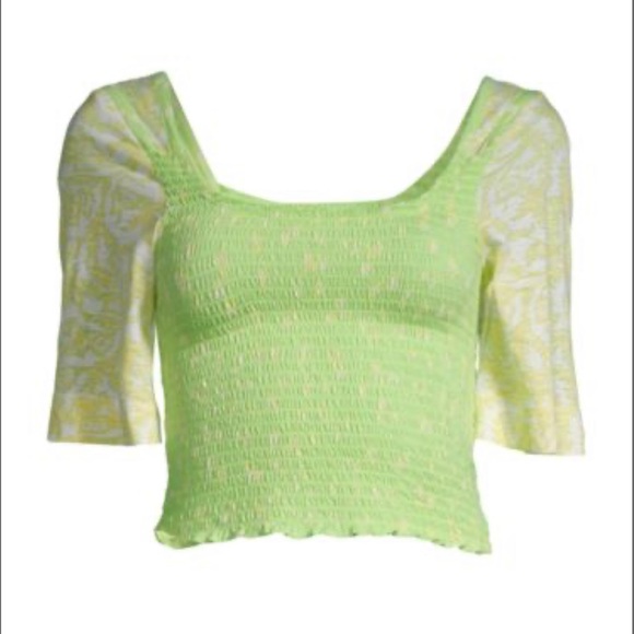 Free people Women's Blue Marigold Smocked Top
Medium - Picture 2 of 8